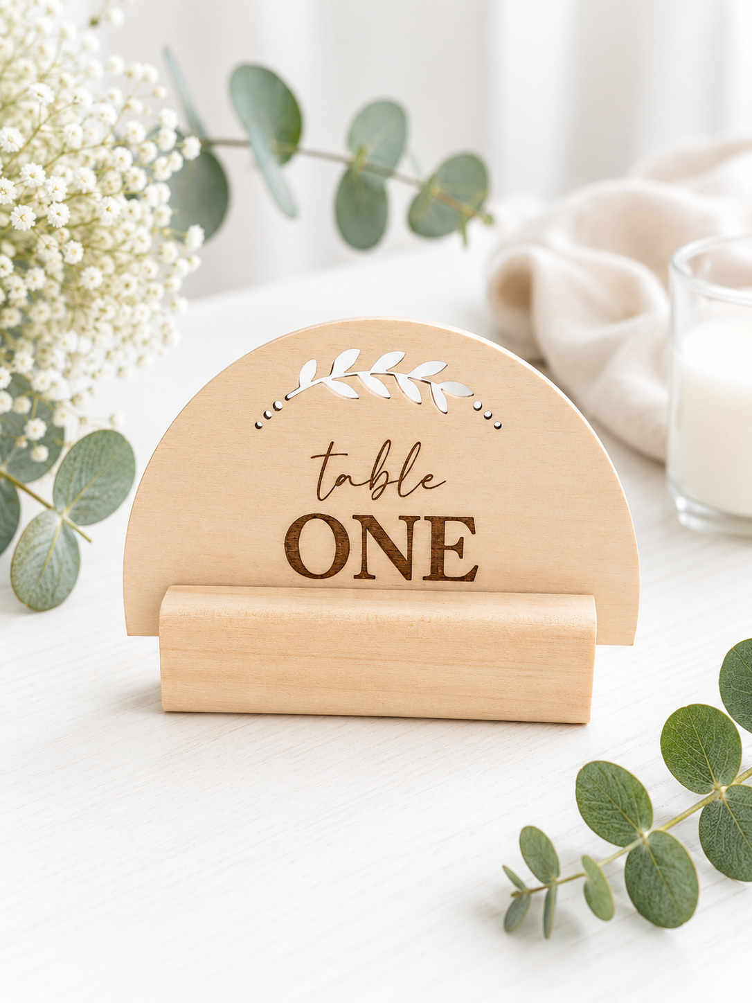Semi-Circle Table Sign
