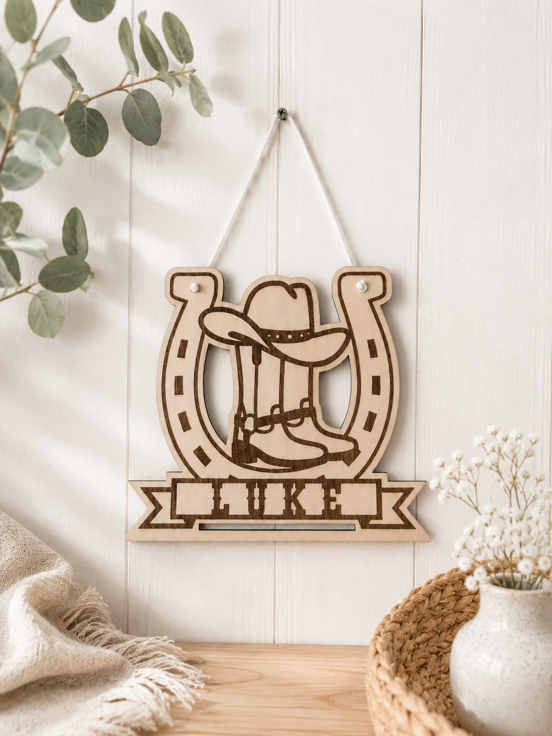 Personalised Western Medal Holder