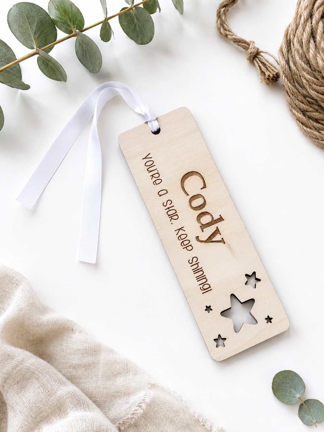 Personalised Wooden Bookmark | You're a Star