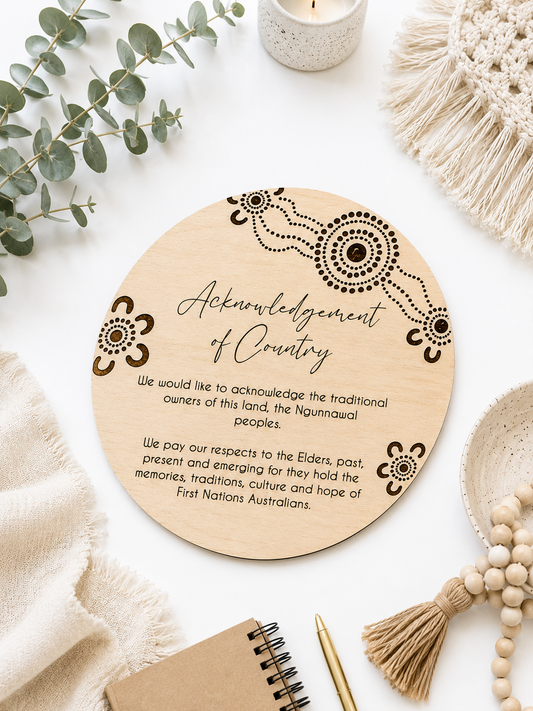 Acknowledgement of Country Plaque