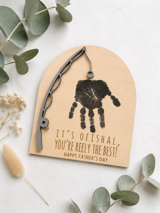 Handprint Father's Day Plaque