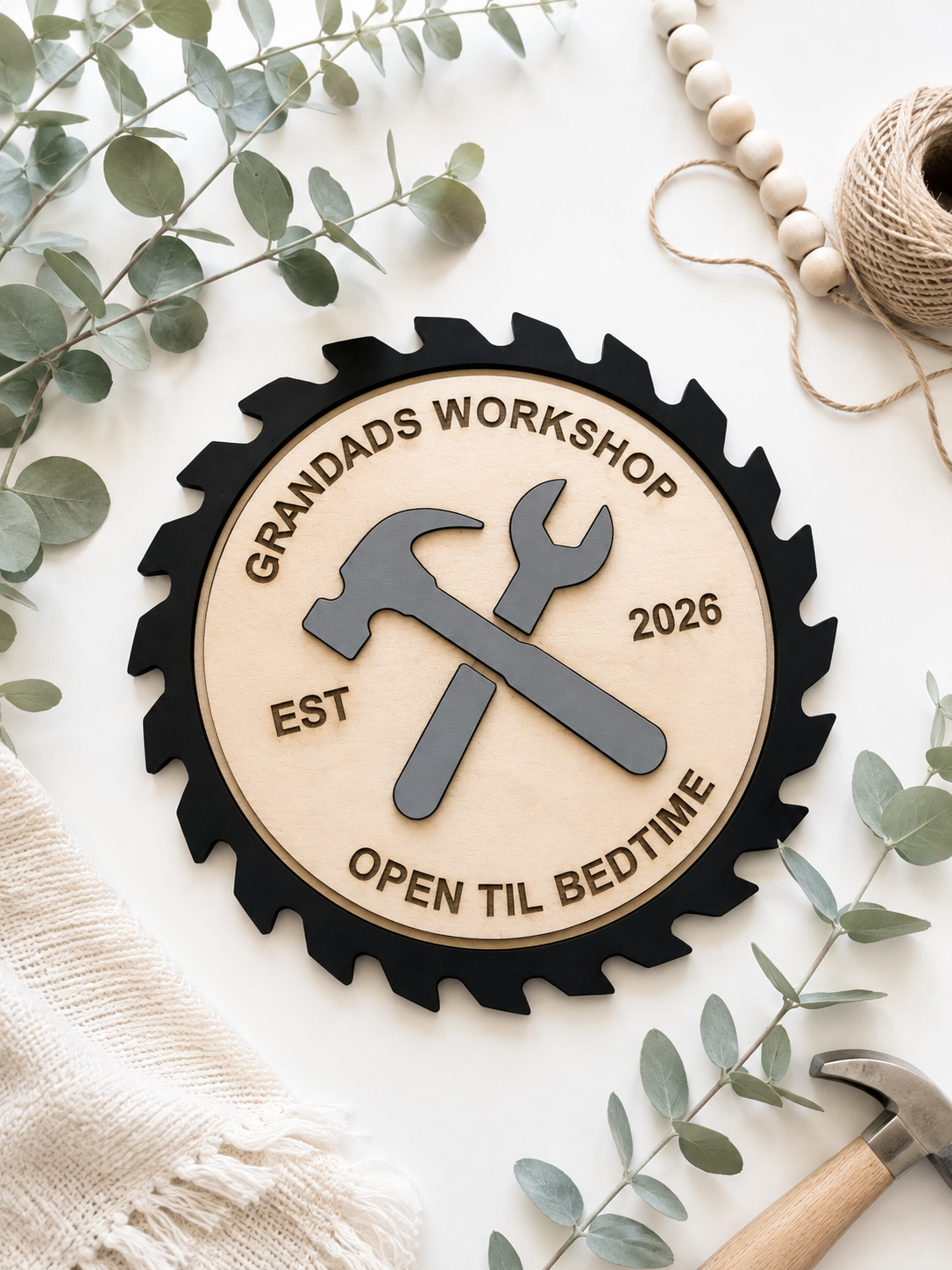 Personalised Workshop Sign