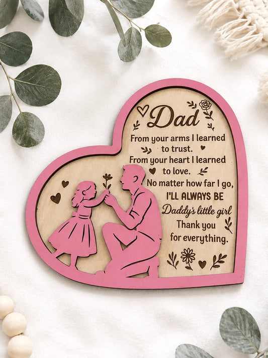 “Daddy’s Little Girl” Heart Keepsake