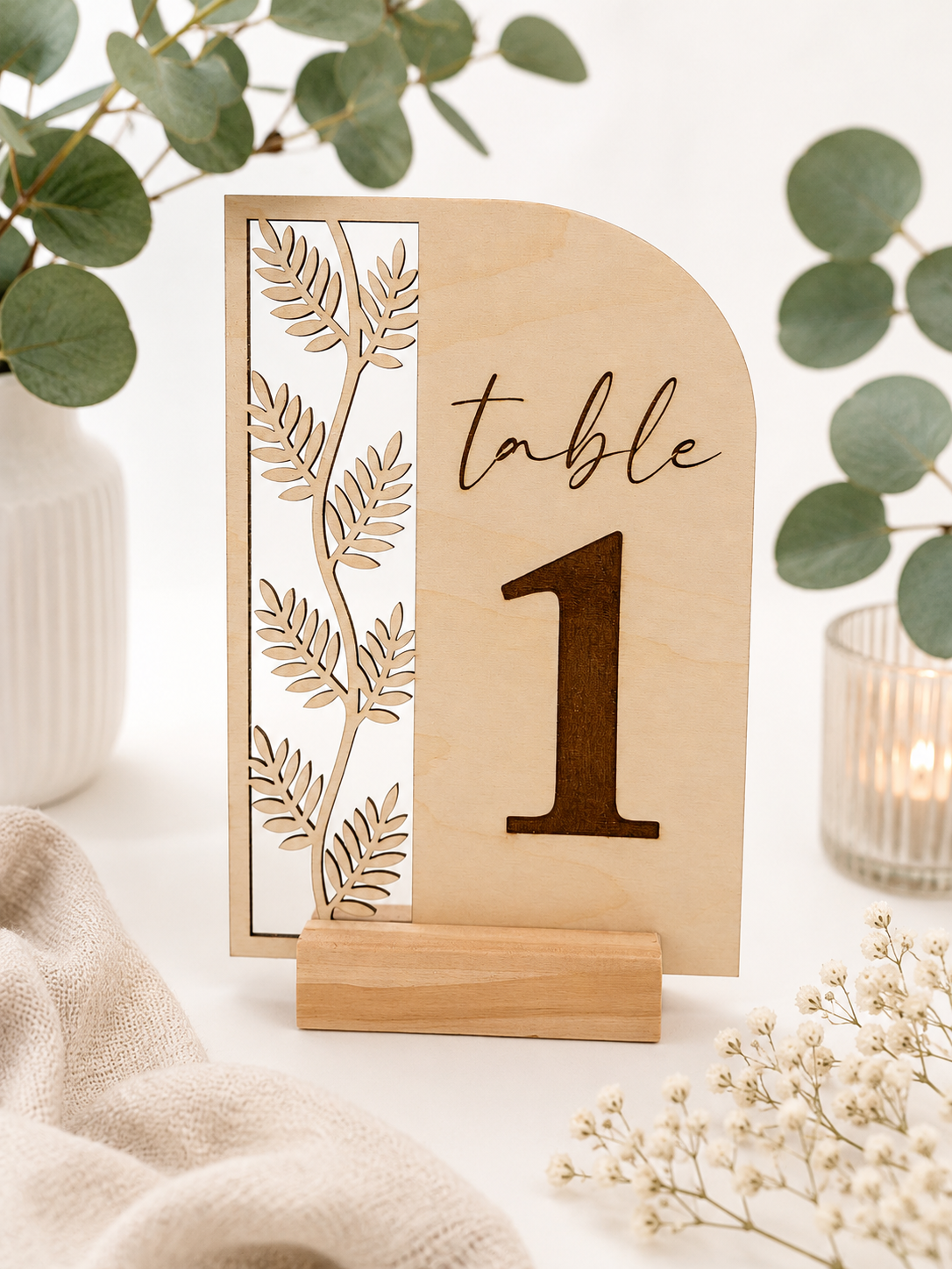 Wedding Table Number | Arch Table Sign