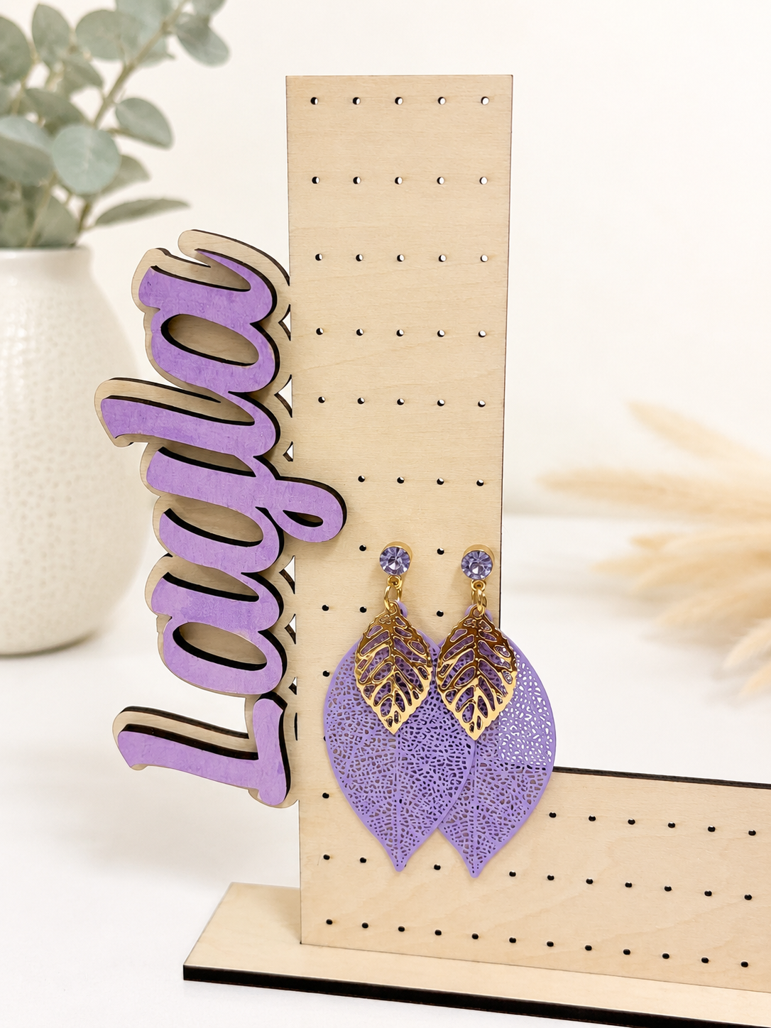 Personalised Earring Display Stand