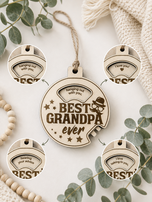 “Best Grandpa Ever” Hanging Keepsake