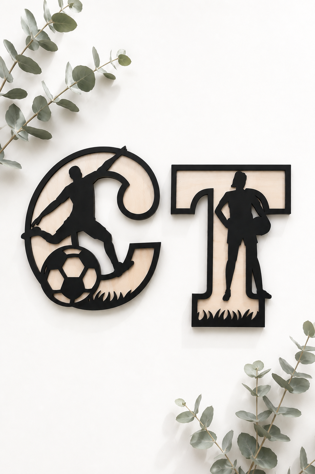 Soccer Letter Plaque