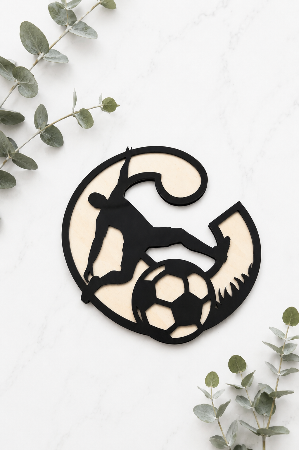 Soccer Letter Plaque