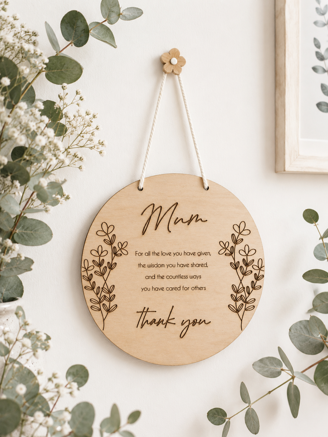 Thank You Mum Plaque