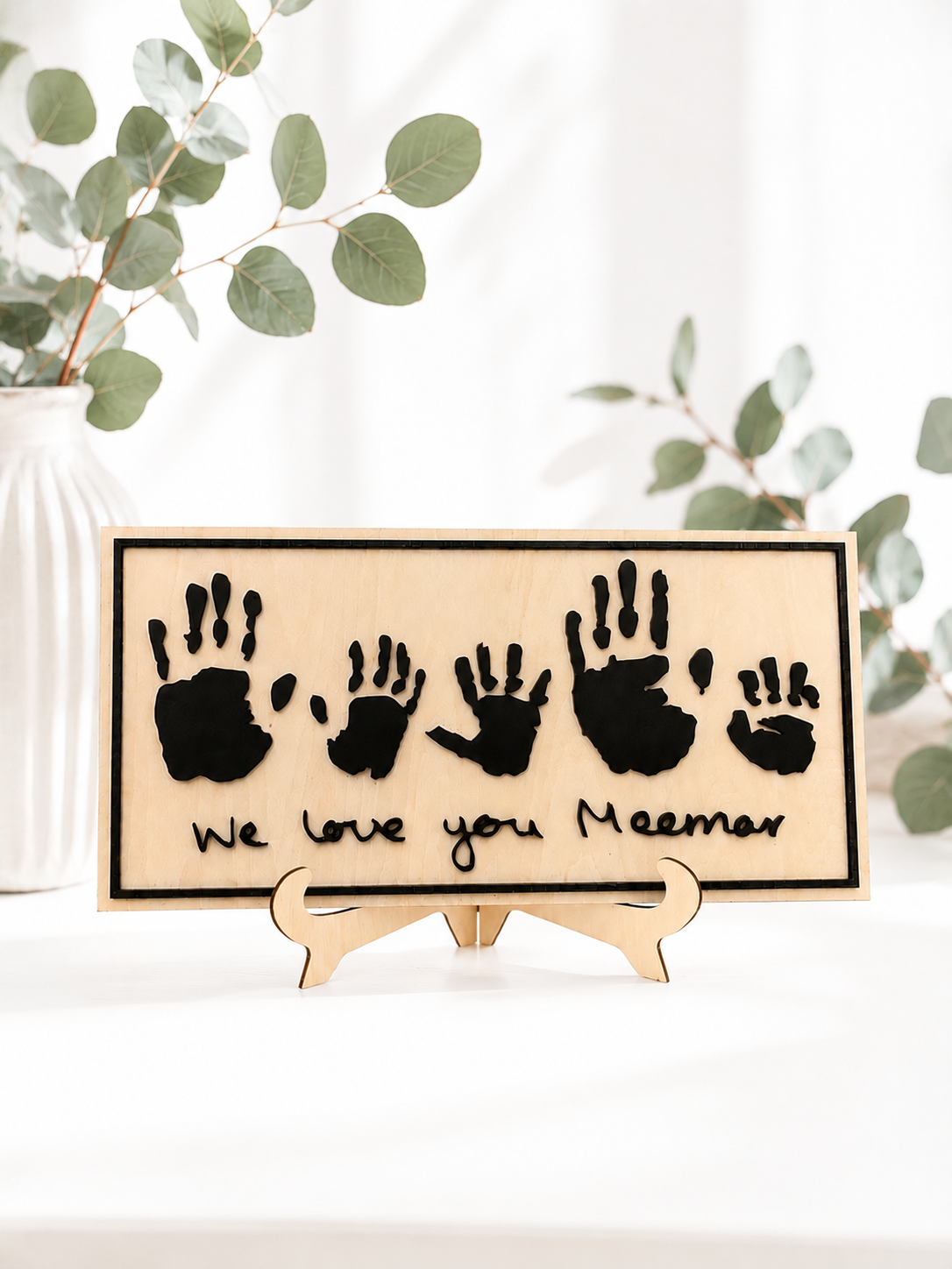 Personalised Family Handprint Plaque