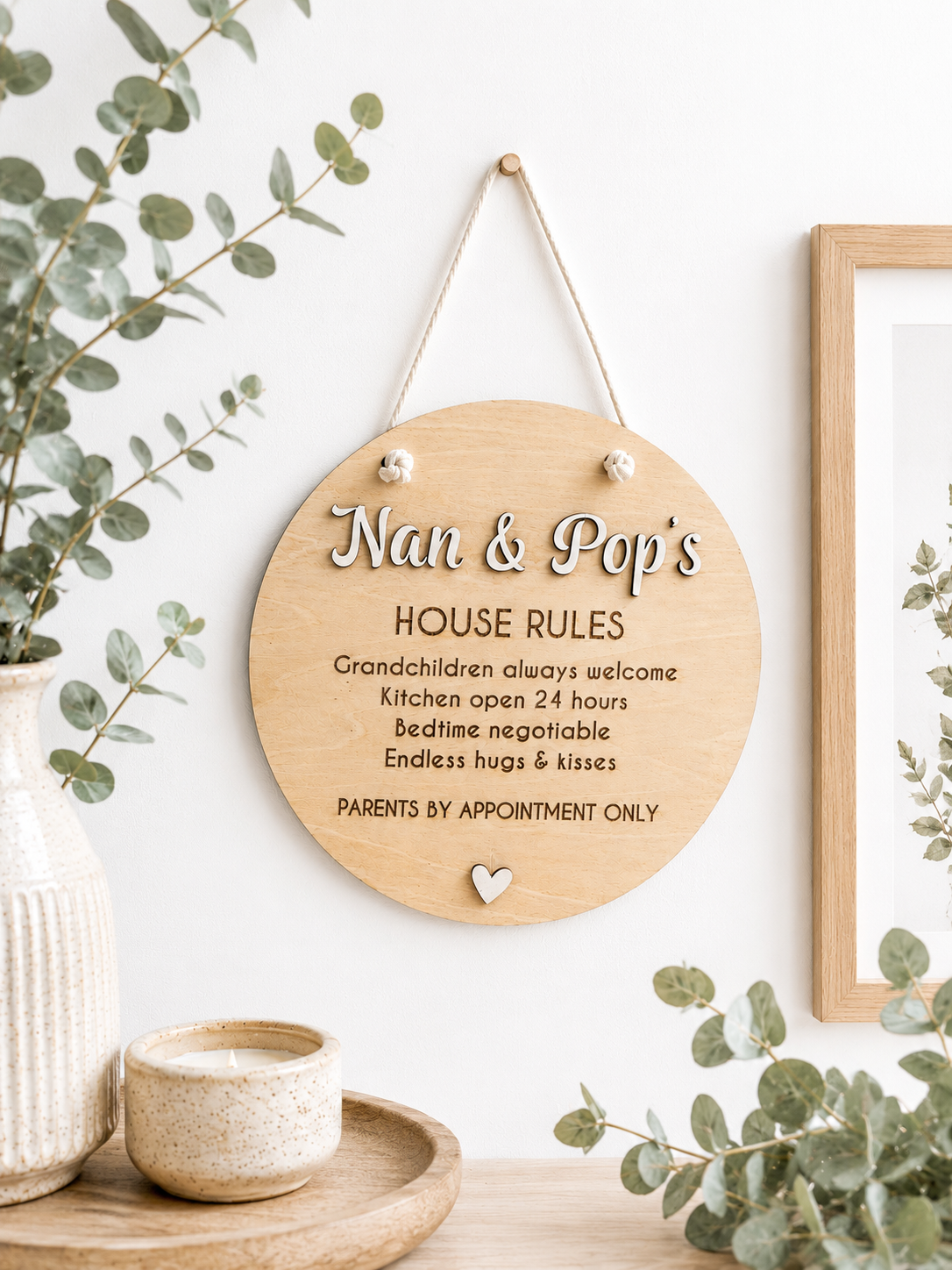 Grandparents House Rules Sign
