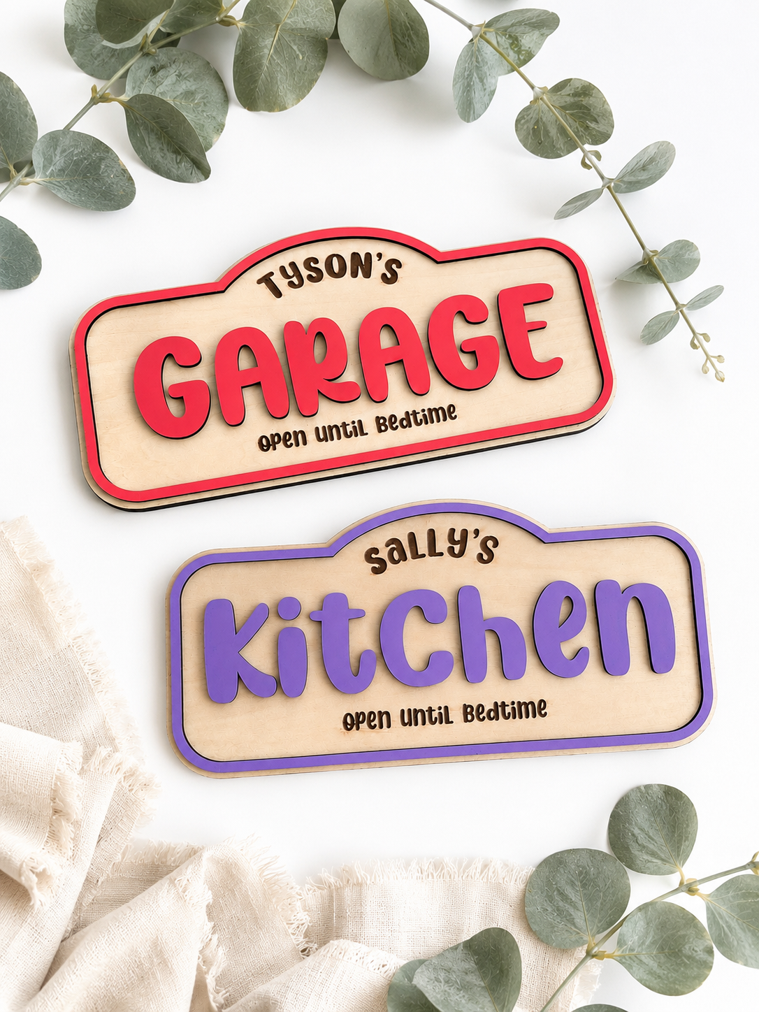 Custom Garage, Kitchen & Playroom Sign