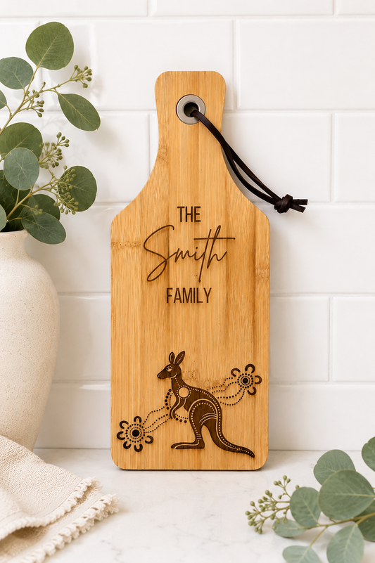 Personalised Indigenous Bamboo Serving Board