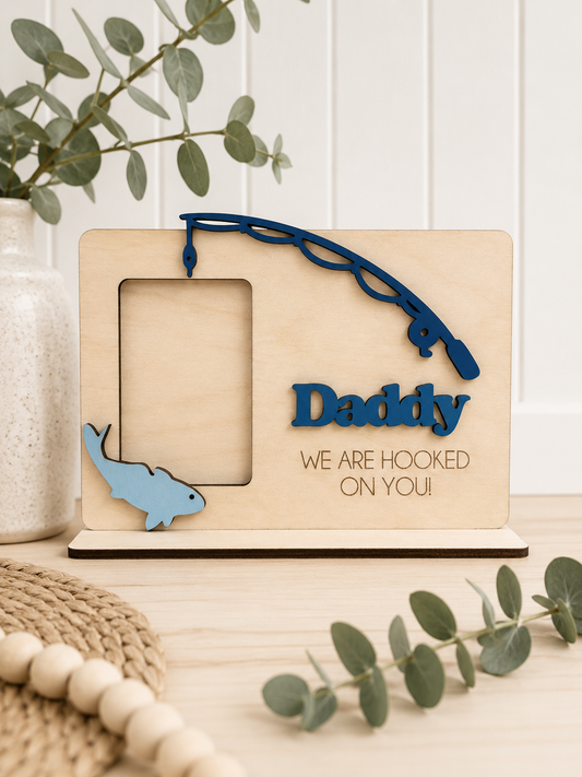 Personalised Fishing Photo Frame – We Are Hooked on You