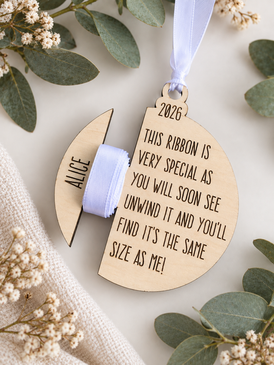 Personalised Christmas Ribbon Ornament